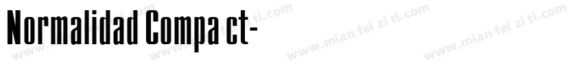 Normalidad Compact字体转换